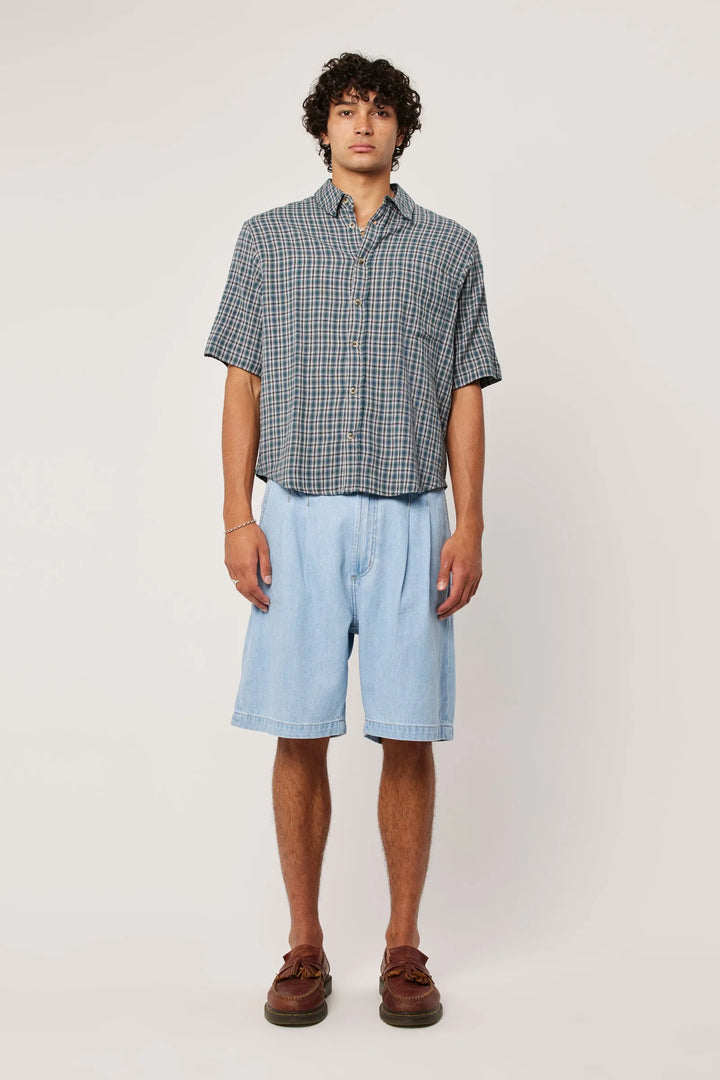 Rollas Forester Check Shirt- Green Check