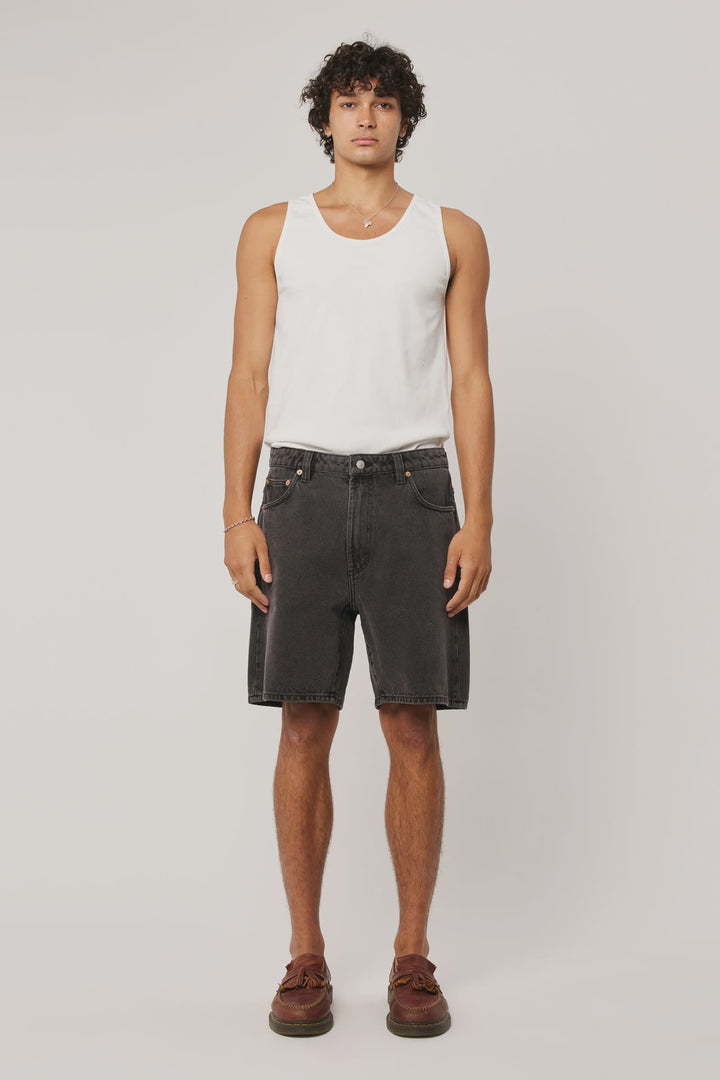 Rollas Ezy Denim Short-Venom-Washed Black