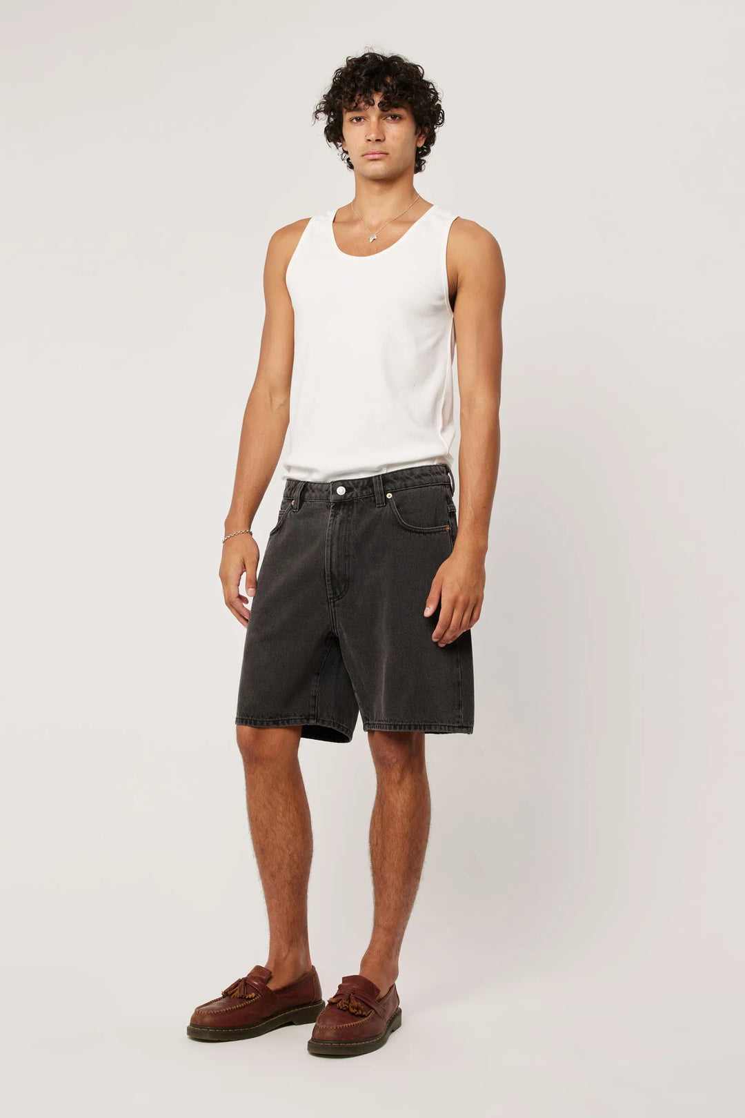 Rollas Ezy Denim Short-Venom-Washed Black