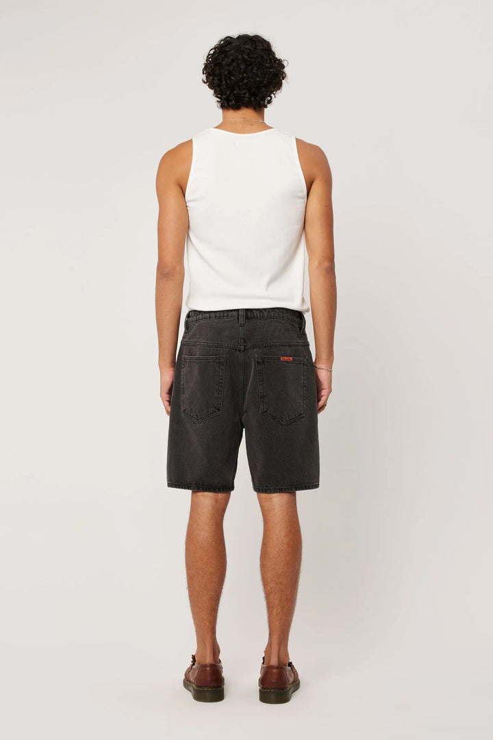 Rollas Ezy Denim Short-Venom-Washed Black