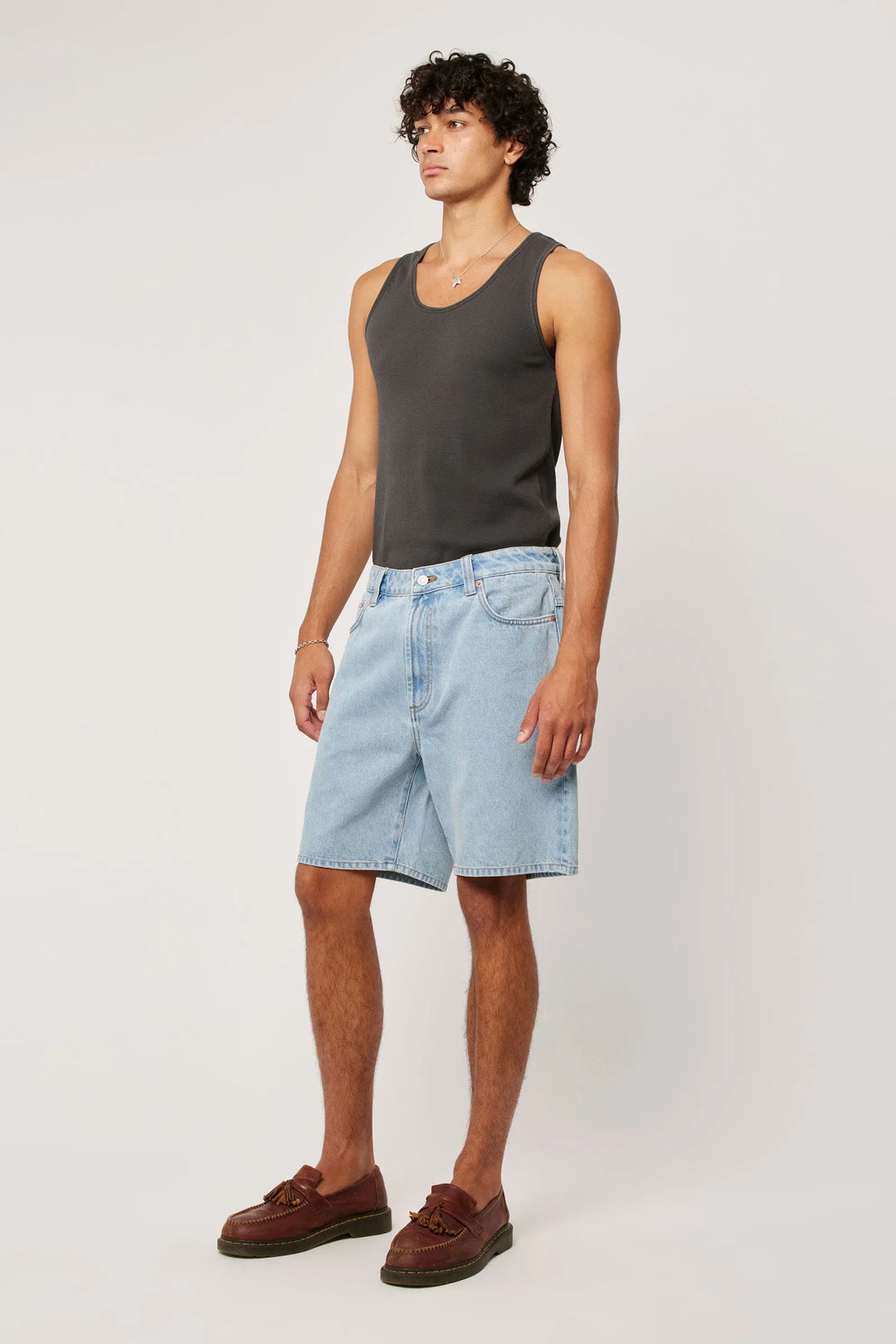 Rollas Ezy Denim Short-Prowler-Bleached Vintage Blue