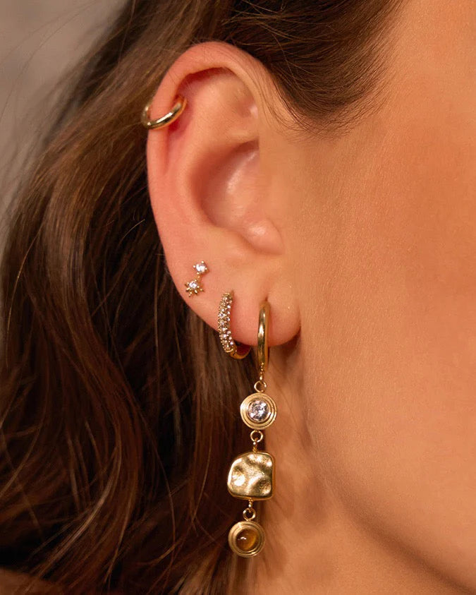 Arms Of Eve Imogen Gold Huggie Earrings