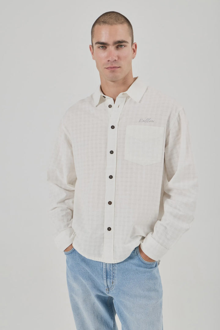 Rollas Nighthawks LS Shirt - Vintage White