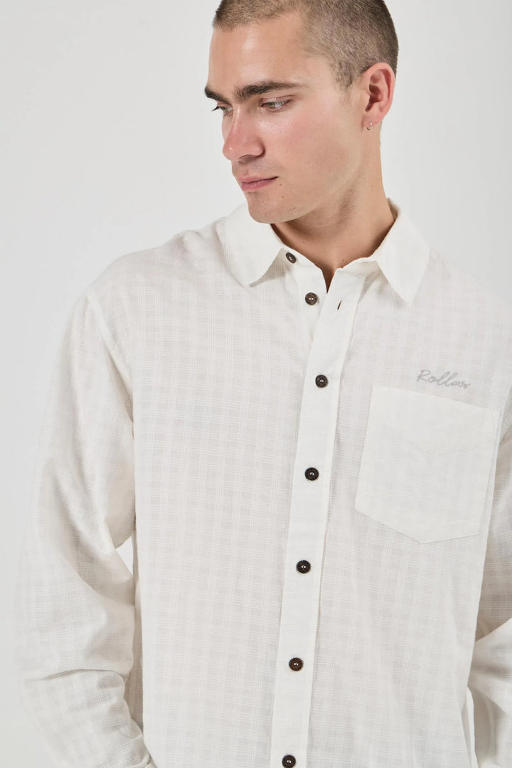 Rollas Nighthawks LS Shirt - Vintage White
