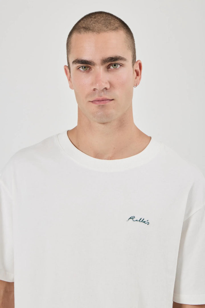 Rollas Ezy Classic Tee - Vintage White