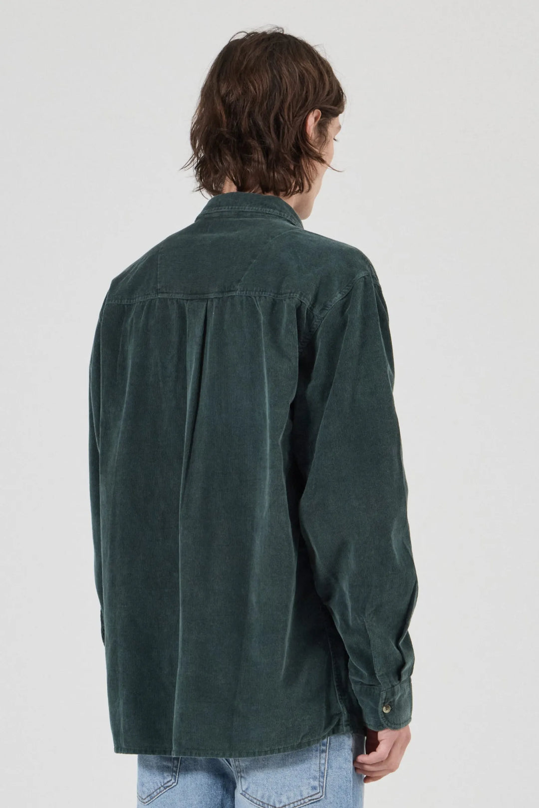 Rollas Signature Cord LS Shirt - Forest