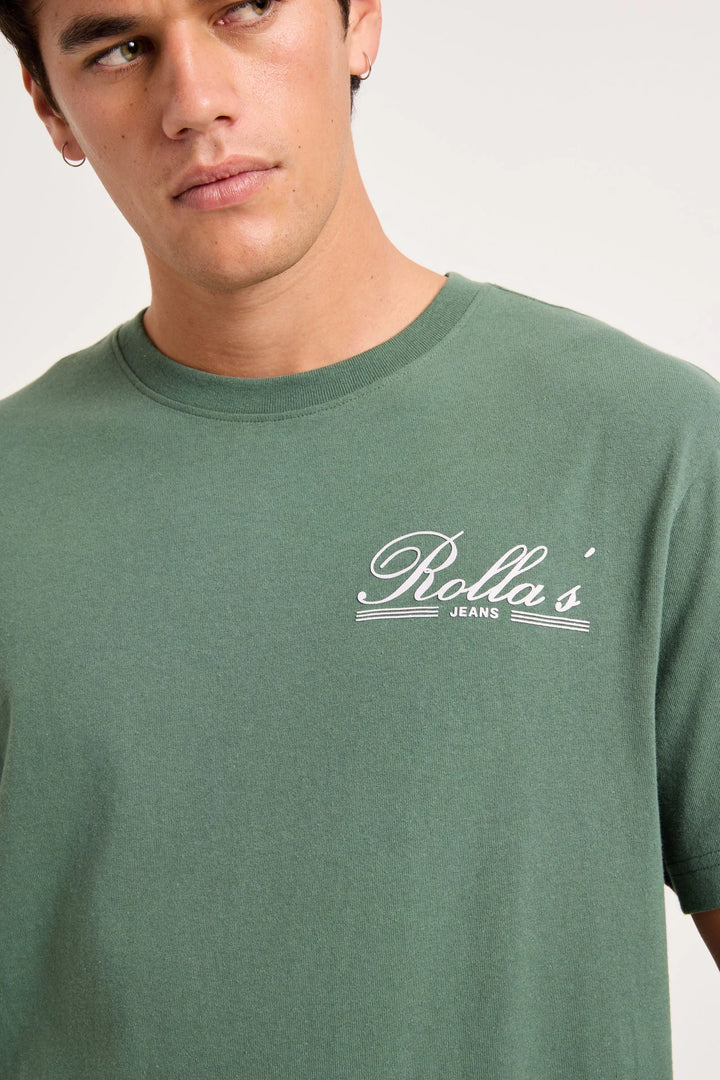 Rollas Classic R Stars Tee - Sage