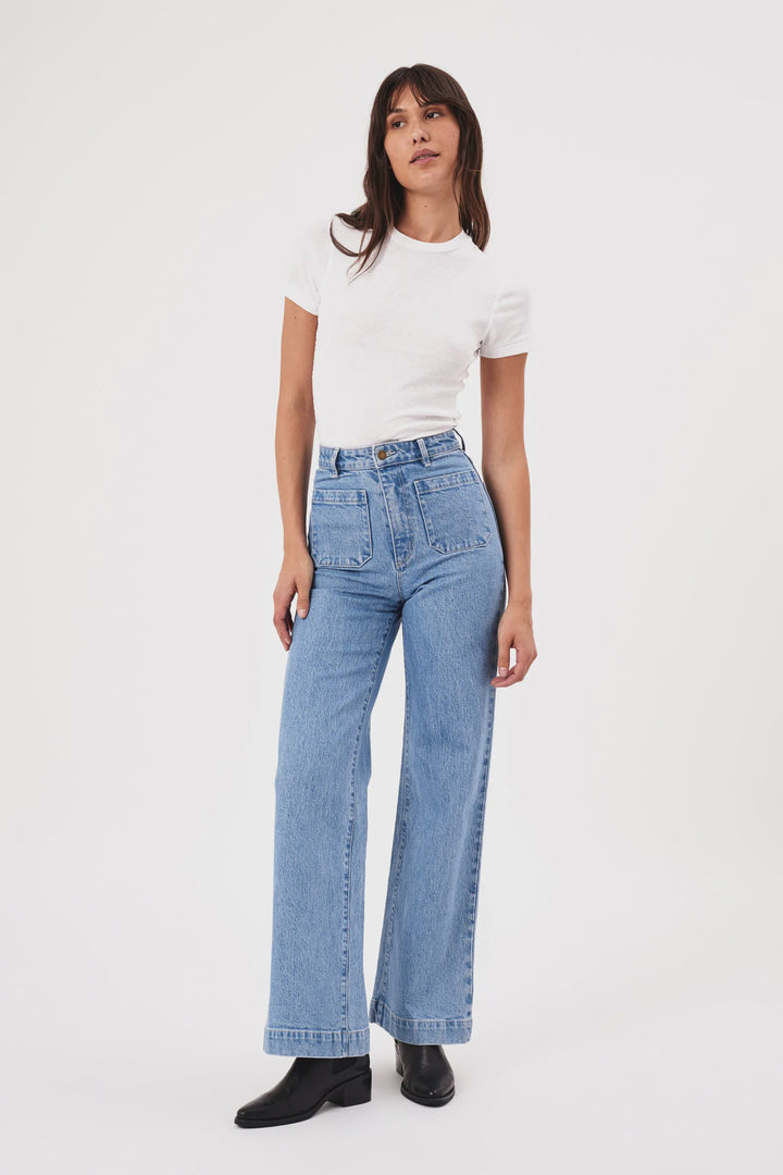 Rolla's Sailor Long Jean - Lily Blue