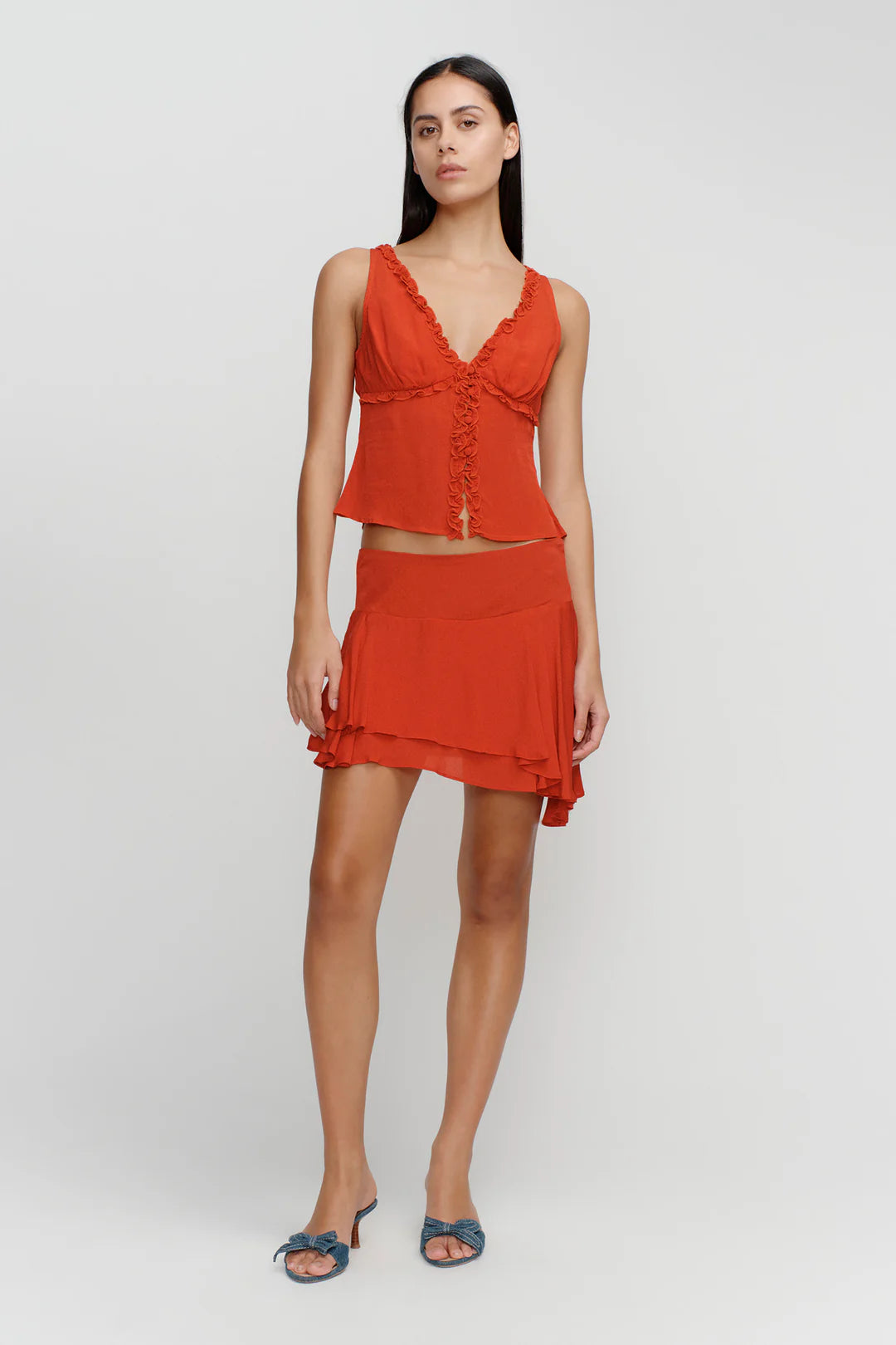 Ownley Sally Cami-Cherry Red