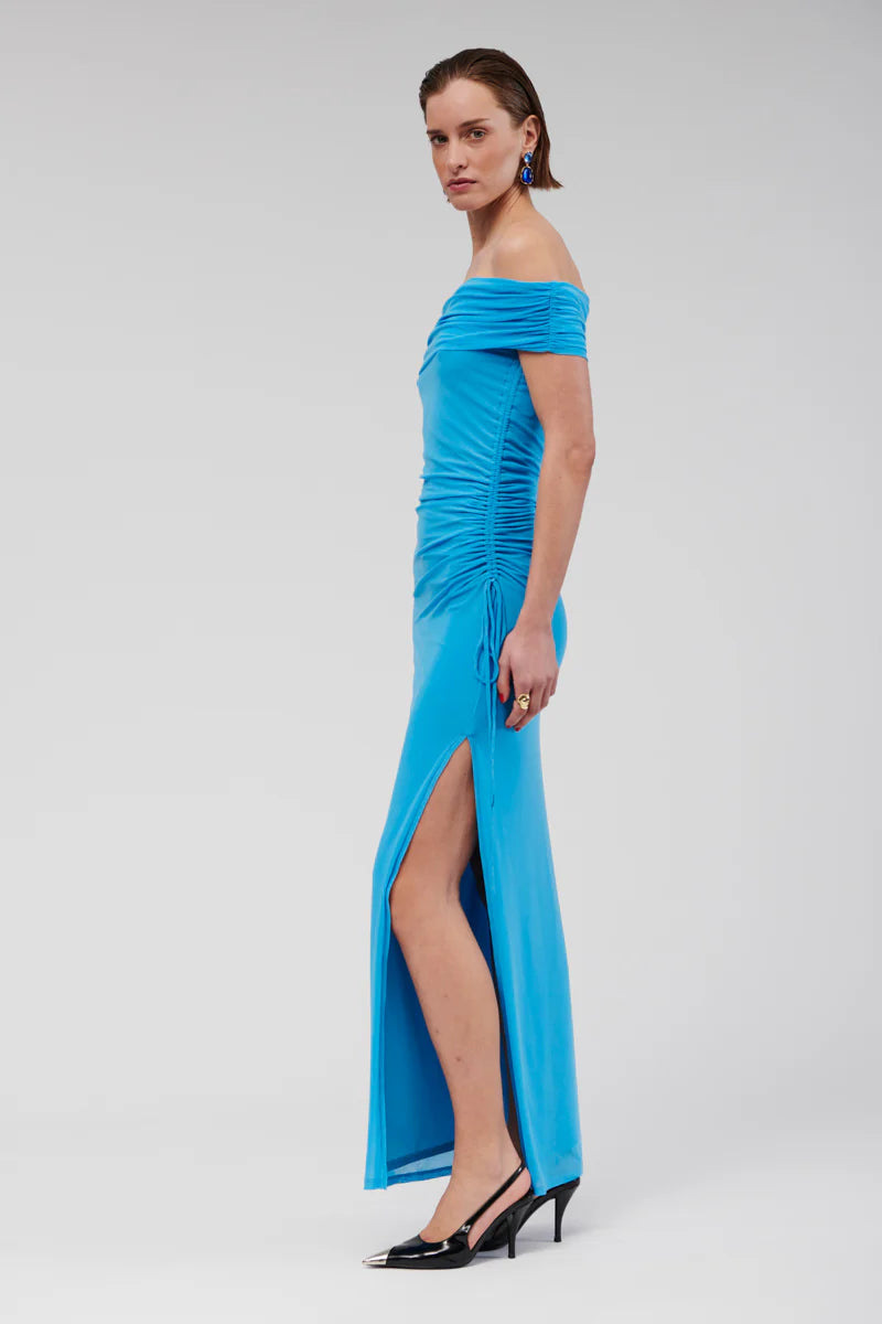 Suboo Christy Off Shoulder Maxi Dress - Blue