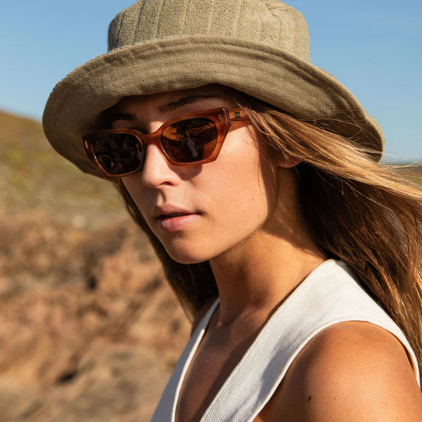 Otis Selena Sunglasses - Eco Ochre Havana/Brown