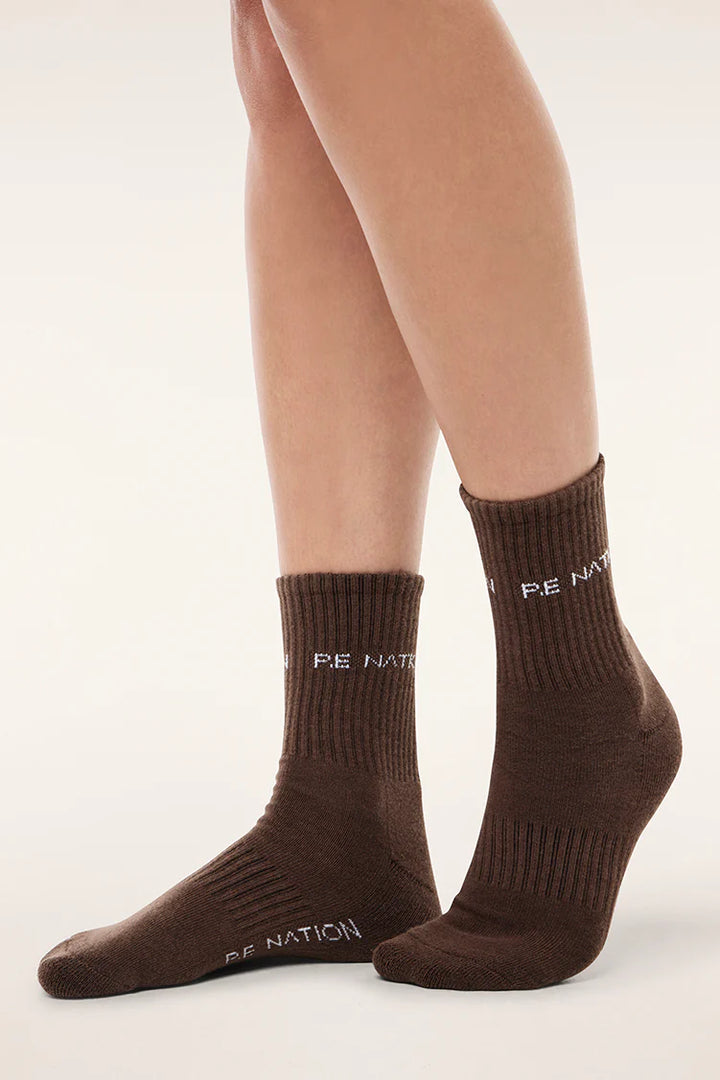 P.E Nation Signature Sock - Major Brown