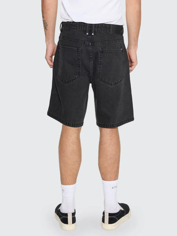 Thrills Slacker Relaxed Denim Short-Aged Black