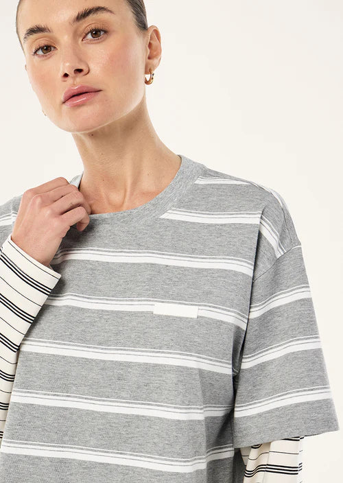 P.E Nation Spark LS Tee - Mid Grey Marle