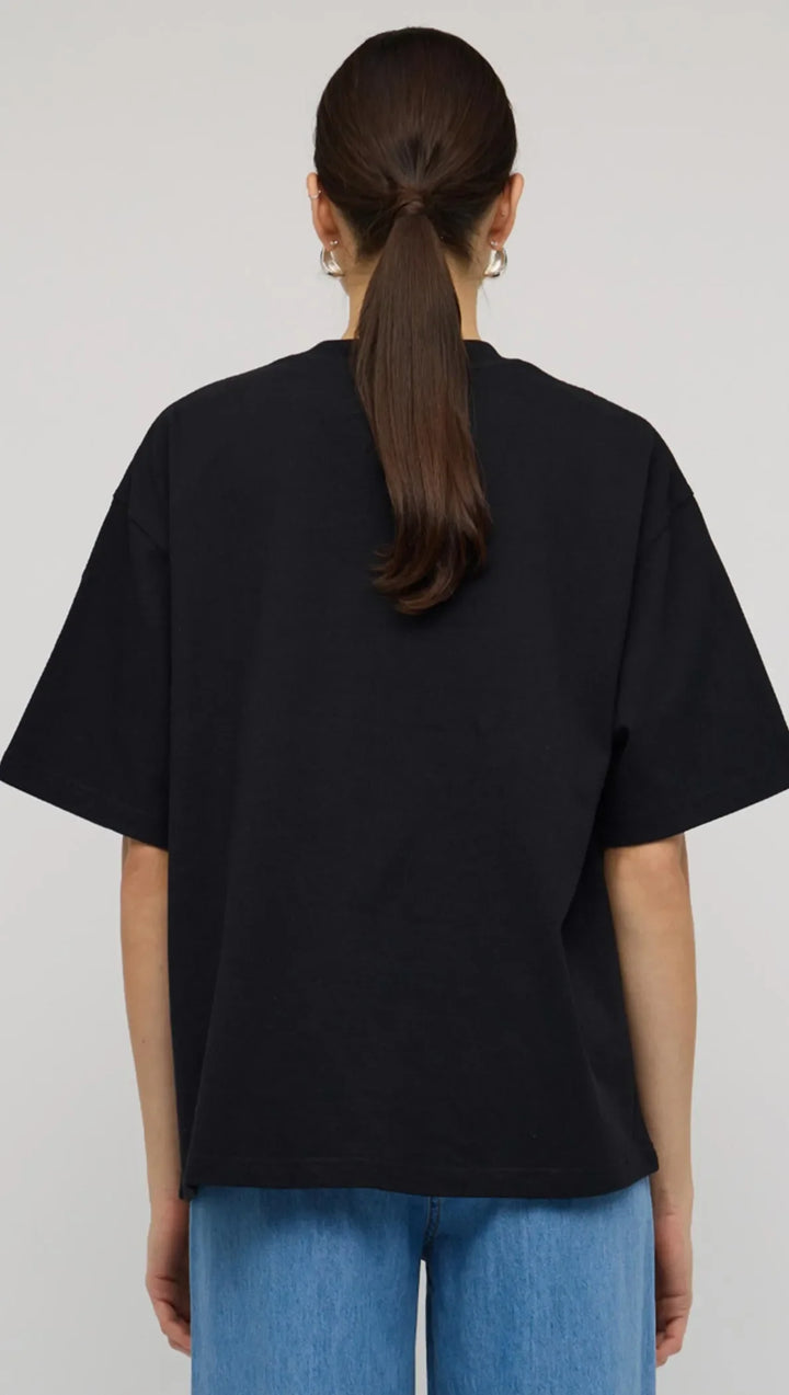 Staple The Label Staple Embroidered Logo Tee - Black