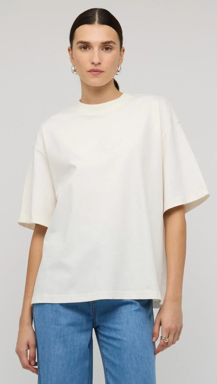 Staple The Label Staple Embroidered Logo Tee - White