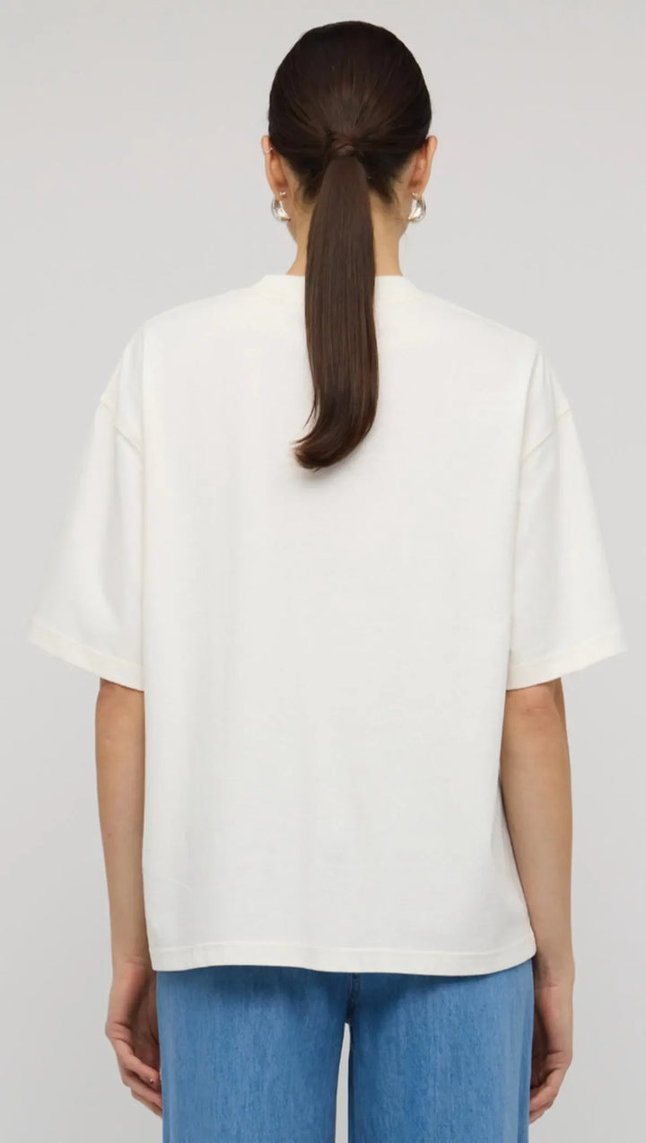 Staple The Label Staple Embroidered Logo Tee - White