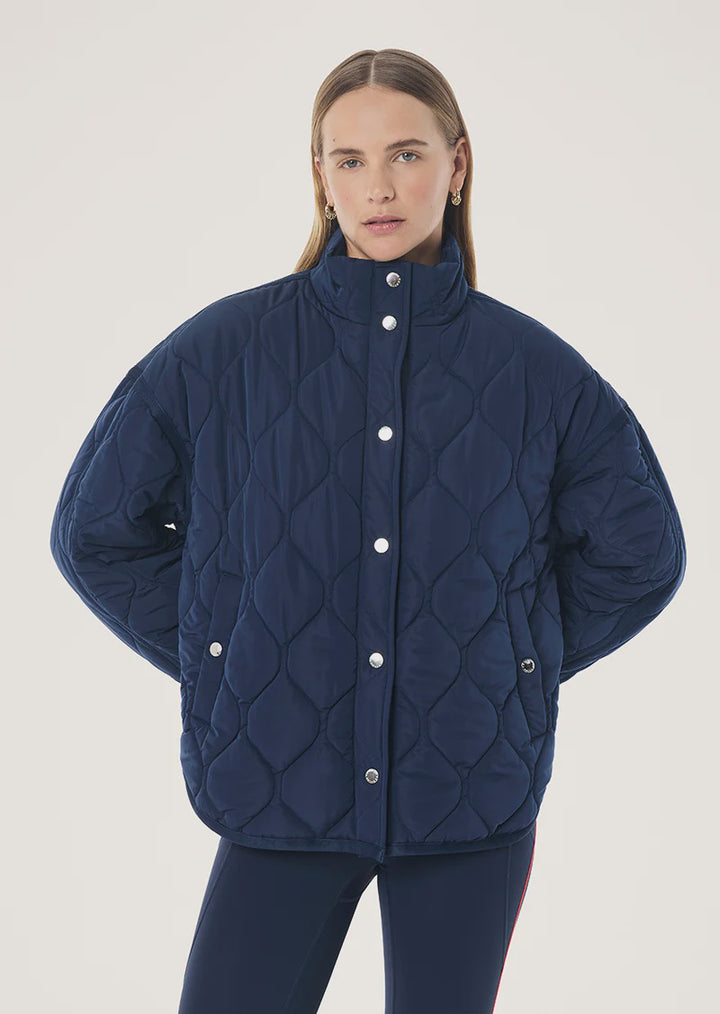 P.E Nation Surge Quilted Jacket - Navy