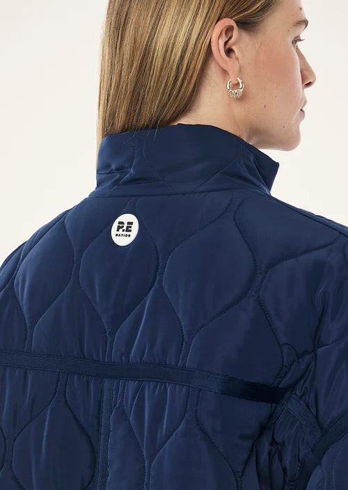 P.E Nation Surge Quilted Jacket - Navy
