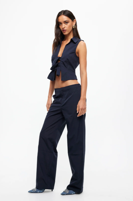 Lioness Allure Tie Top - Navy