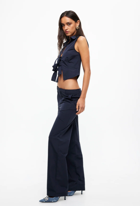 Lioness Allure Tie Top - Navy