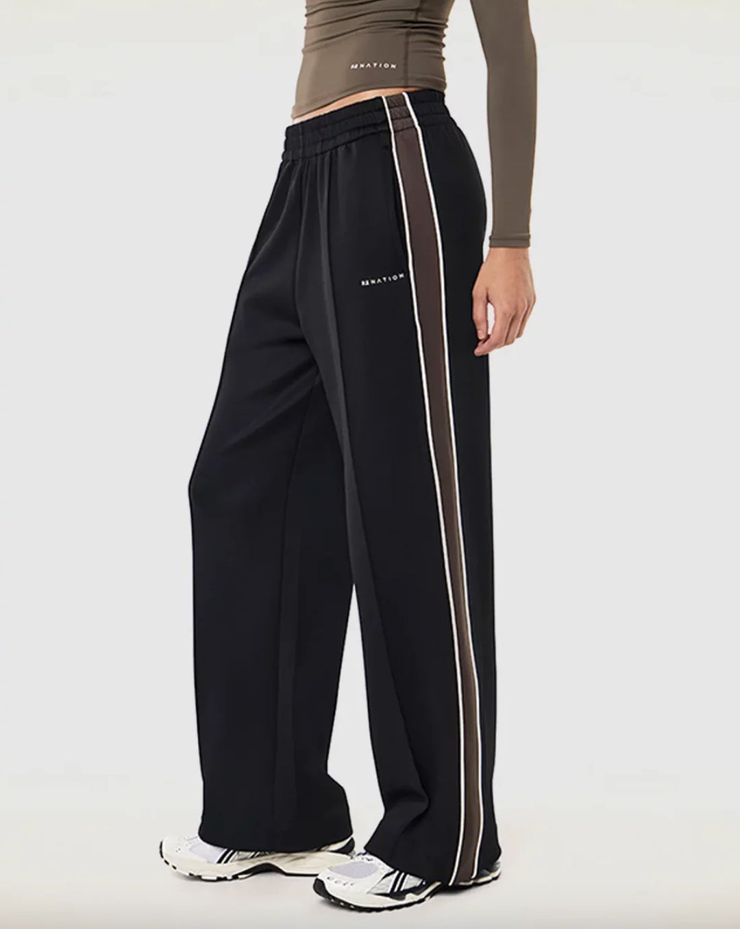 P.E Nation Man Down Trackpant - Black/Major Brown