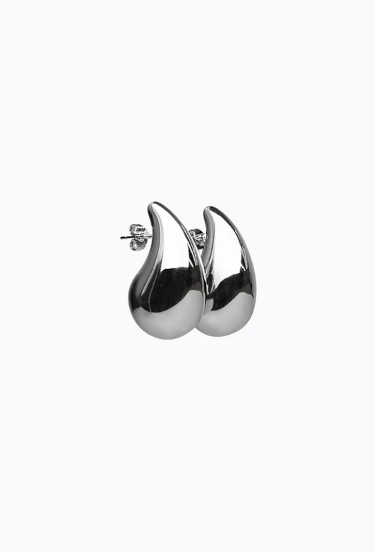 Peta + Jain Emiri Teardrop Earrings - Stainless Steel/Silver Plated