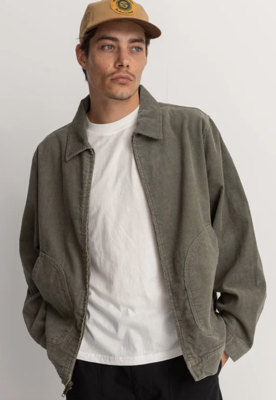 Rhythm Cord Utility Jacket - Sage
