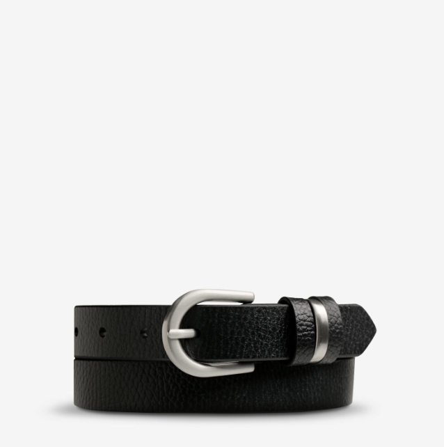 Status Anxiety Over And Over Belt - Black/Silver