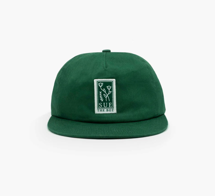 Sue The Boy 5 Panel Violet Cap - Forest Green