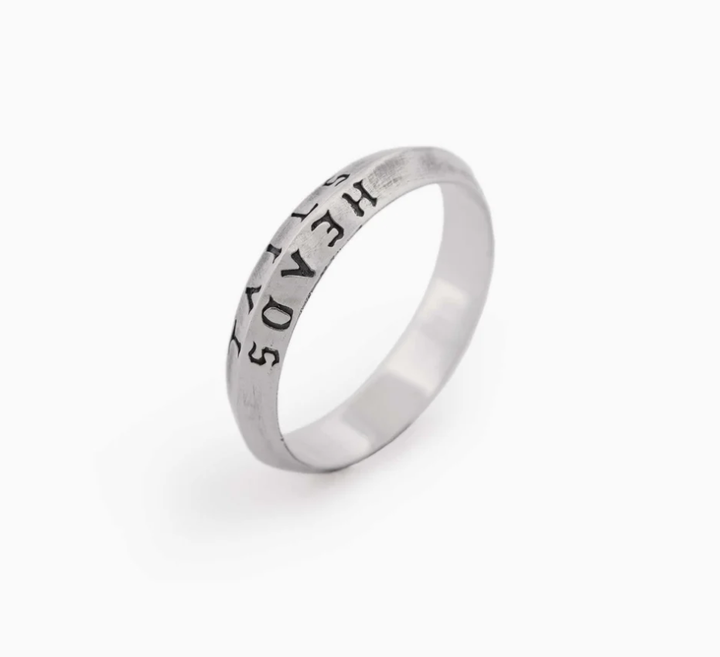 Sue The Boy Heads + Tails Men's Sterling Silver Ring