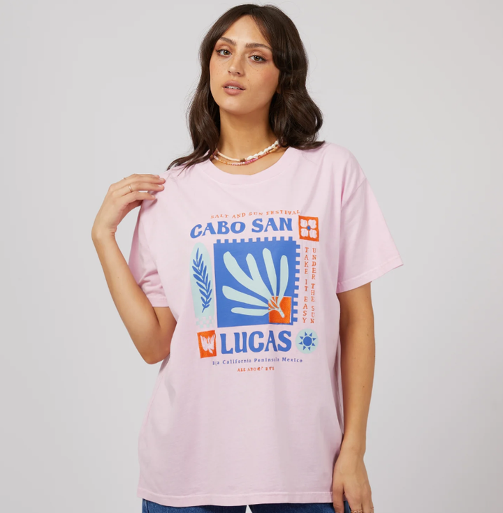 All About Eve Baja Standard Tee - Light Pink