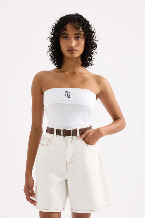 Nude Lucy Haven Strapless Top - White