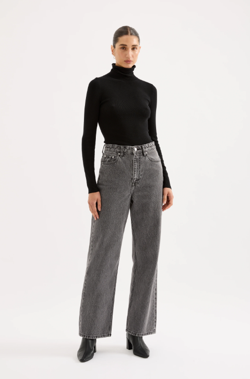 Nude Lucy Florence Merino Skivvy - Black