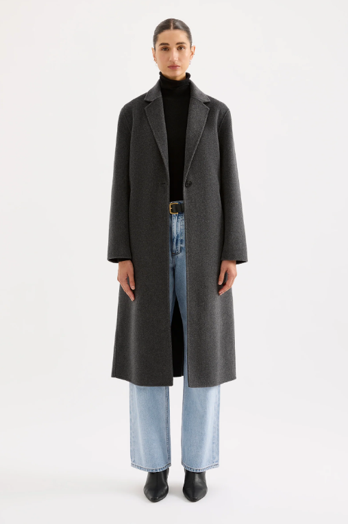 Nude Lucy Riley Wool Coat - Charcoal