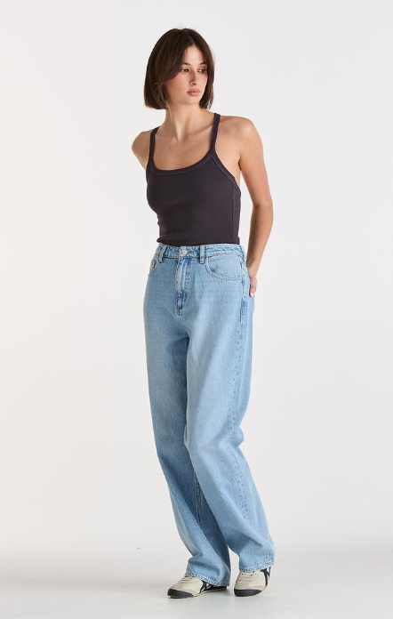 Lee Jeans High Baggy Jean - Horizon Blue