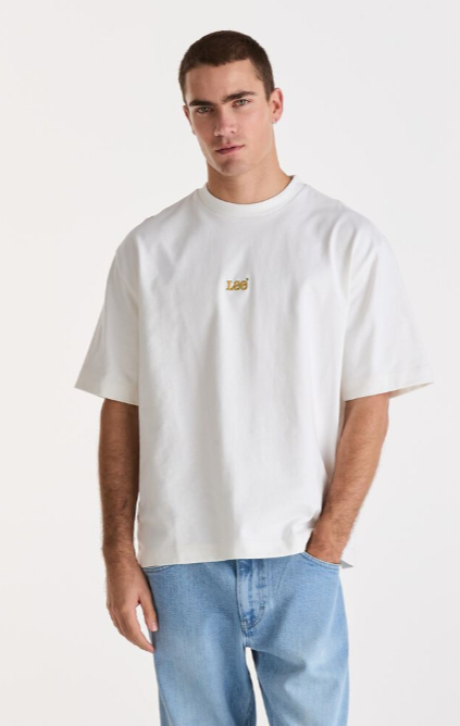 Lee Jeans Heavy Hit Boxcut Tee - White