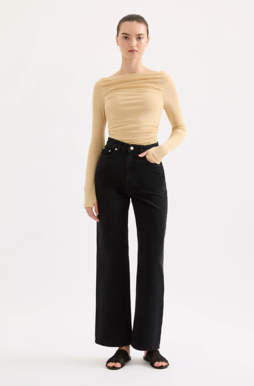 Nude Lucy Ziel Off Shoulder Top - Butter