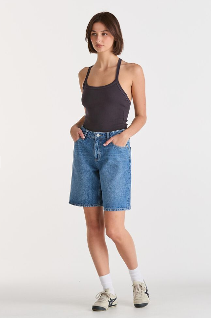 Lee Jeans Mid Baggy Denim Short - Serotonin Blue