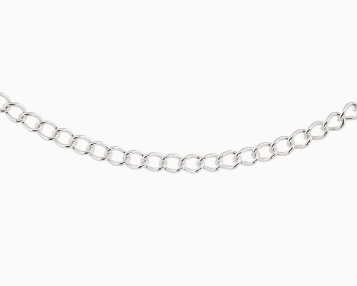 Sue The Boy Round Chain Necklace-Sterling Silver