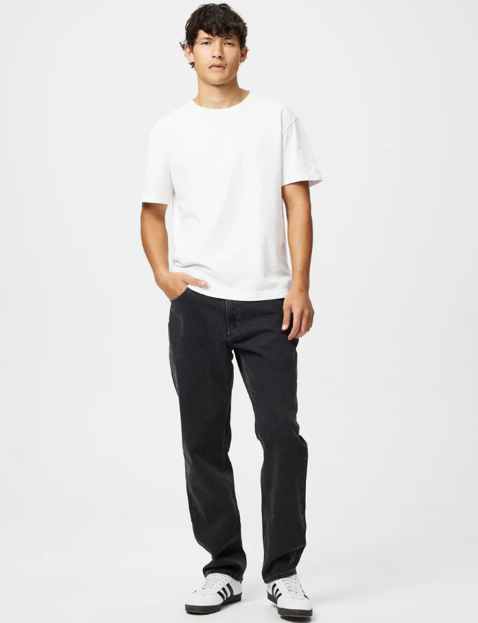 Abrand A3 Straight Jean - Carl - Washed Black