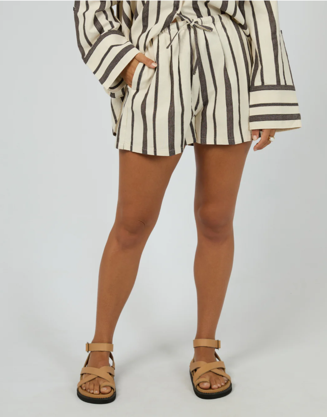 All About Eve Rosa Stripe Short - Brown