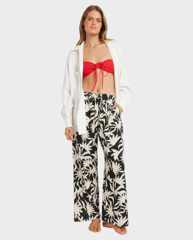 Billabong By My Side Pant - Black/White
