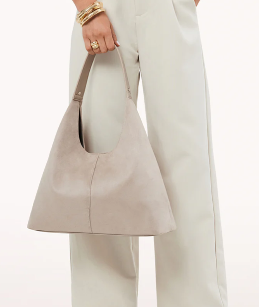 Billini Tammy Shoulder Bag - Mist Suede