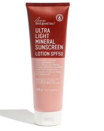 We Are Feel Good INC Ultra Light Mineral Sunscreen Lotion SPF50 300g