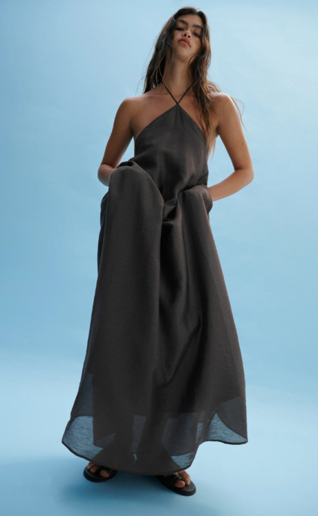 Nude Lucy Margot Maxi Dress-Chocolate