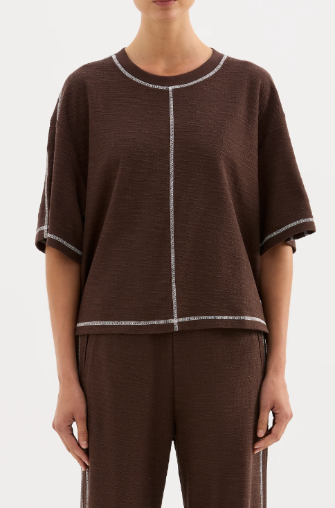 Nude Lucy Sutton Tee - Chocolate