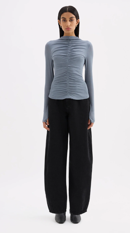 Nude Lucy Marti Mesh Top - Nickel