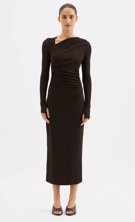 Nude Lucy Marti Maxi Dress - Espresso