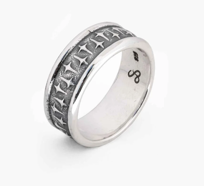 Sue The Boy Meridan Band Ring - 925 Solid Silver
